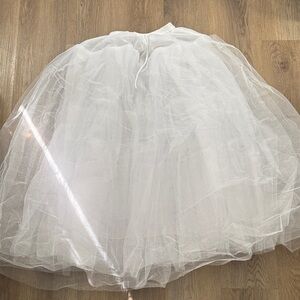 A line White Crinoline Petticoat Underskirt